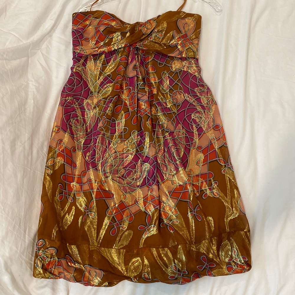 Nicole Miller Sz 2 Strapless Dress